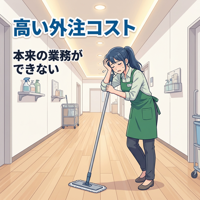 清掃負担による疲弊