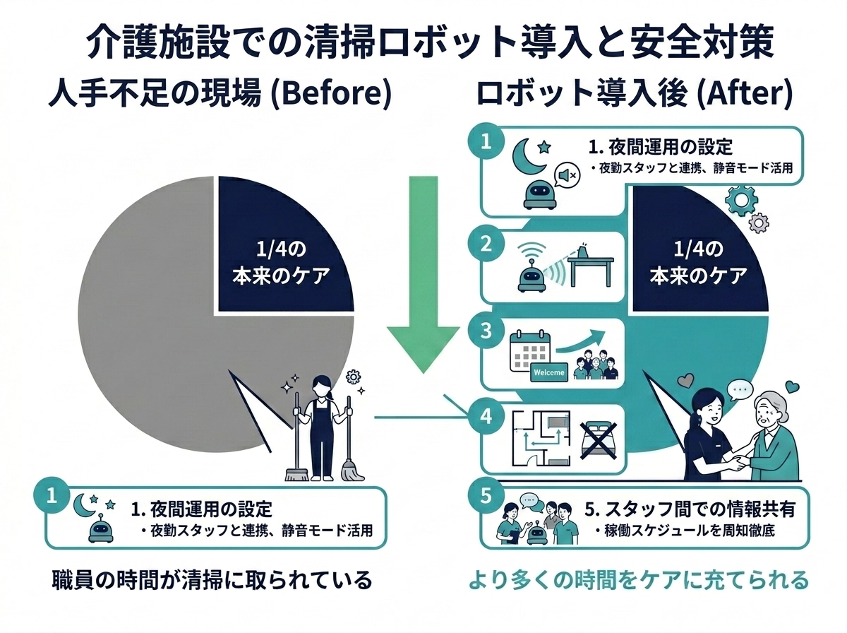 認知症ケア施設での清掃ロボット安全運用チェックリスト