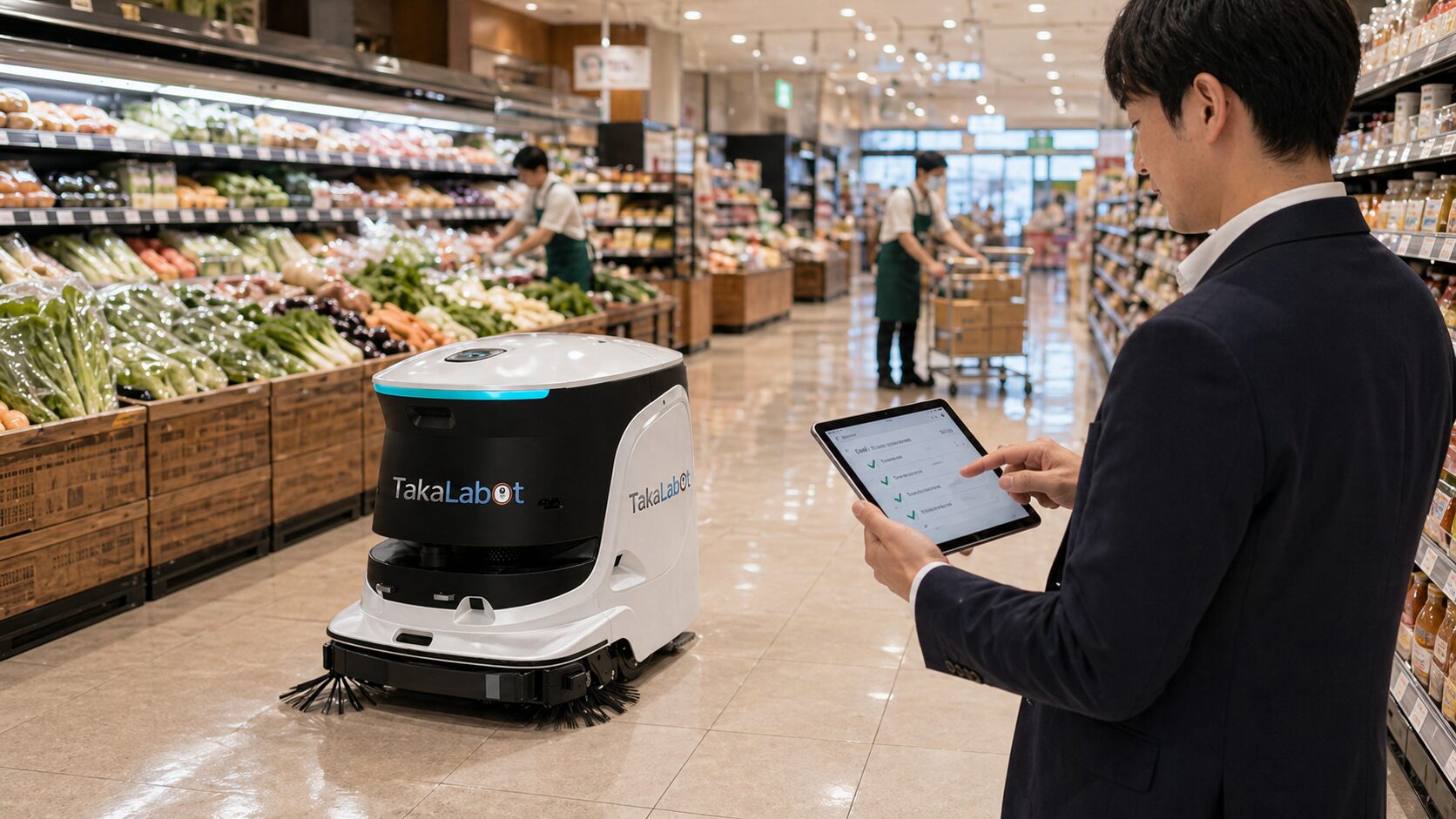 複数店舗でTakaLabot 55を運用するイメージ
