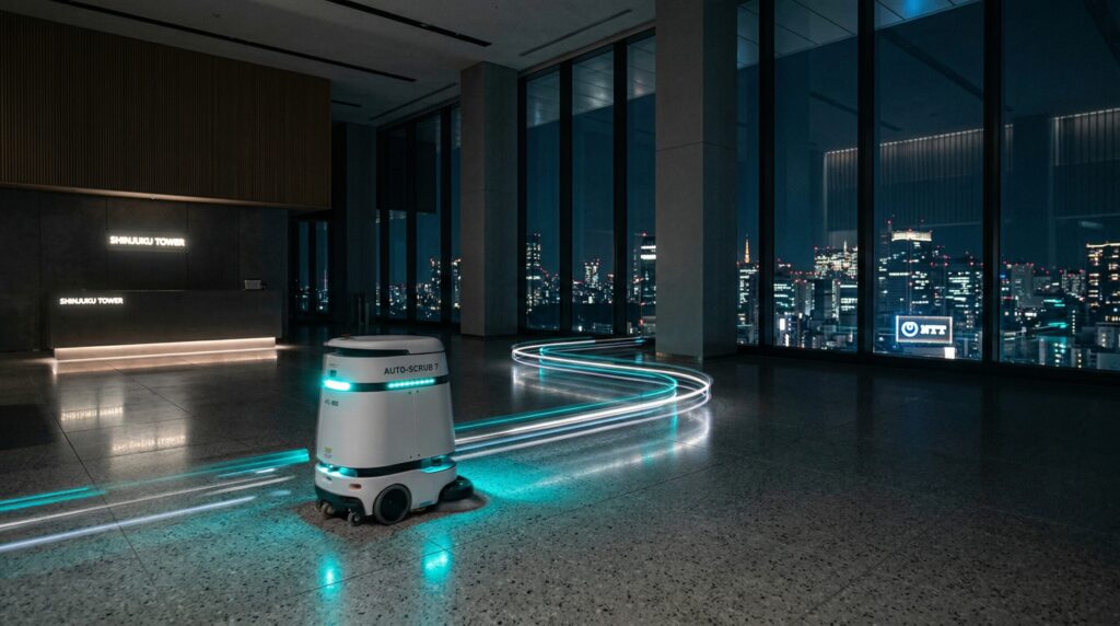 夜間でも現場が回る！清掃ロボットの「自動運転」でビルメン会社が変わる