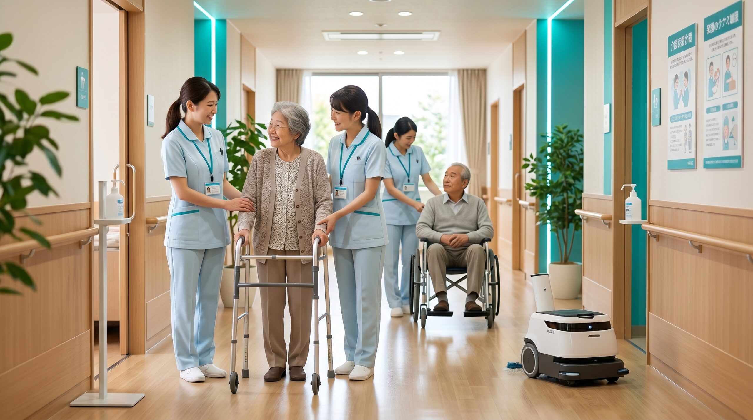 「介護の時間が増えた」清掃ロボット導入で介護施設のスタッフ配置が変わる